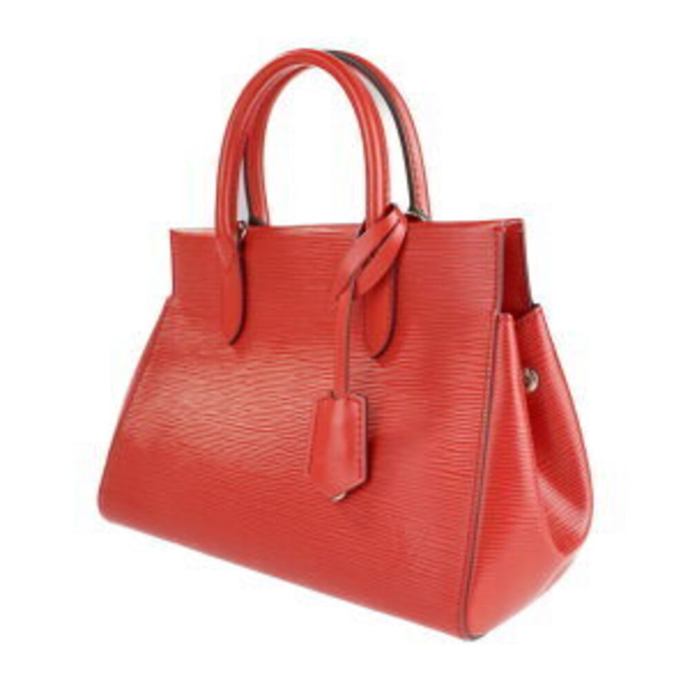 Louis Vuitton Red Coquelicot Marly Handbag Epi Leather